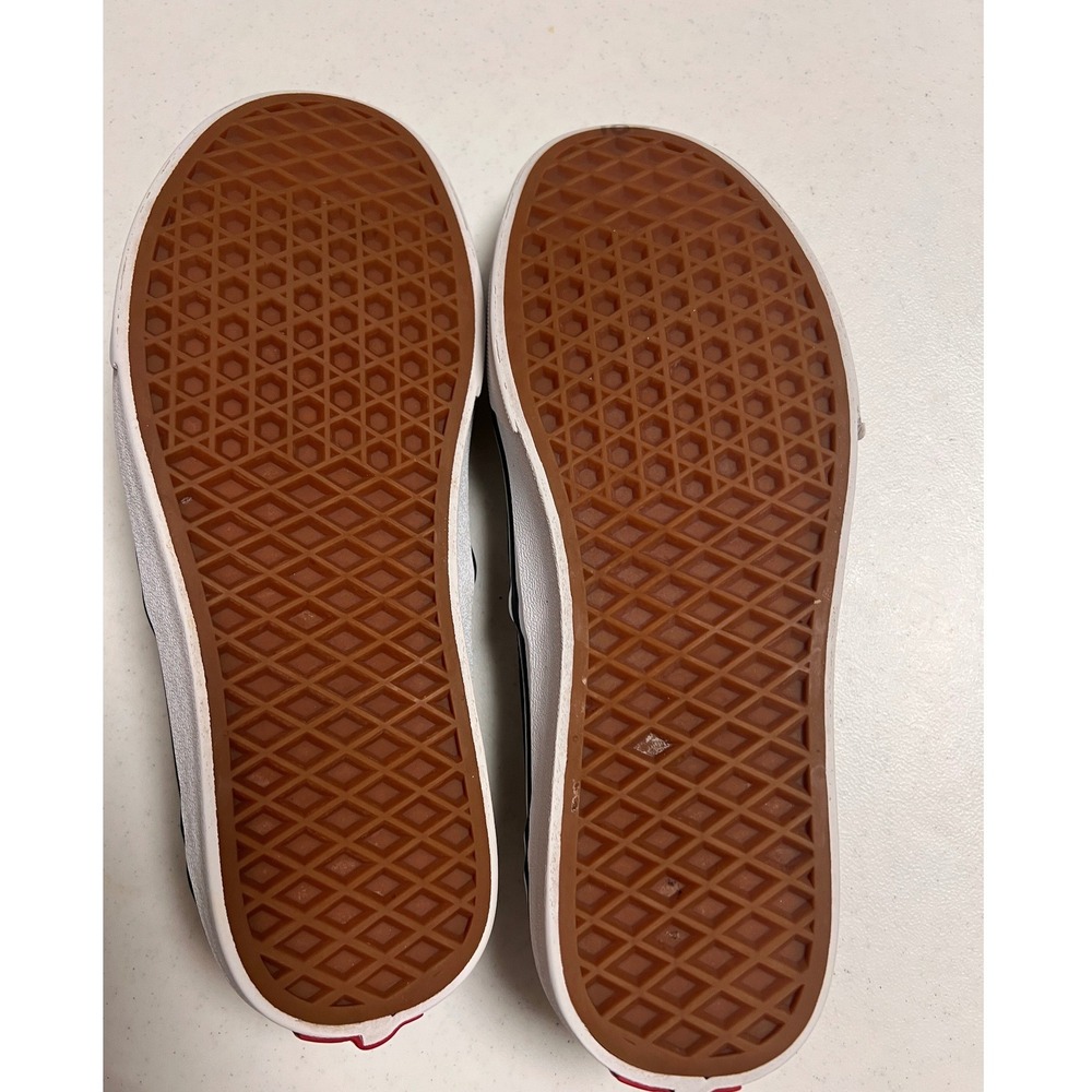 Vans Classic Slip-On Sneaker Women 8.5 Black White Canvas Sneakers Skater - Picture 9 of 11